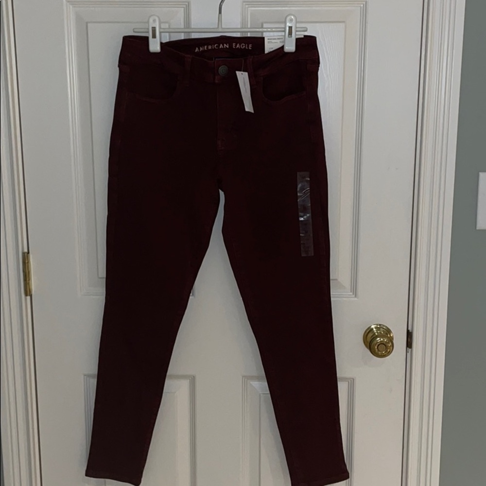 Maroon Skinny Pants